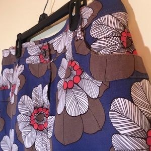 Boden Floral Patterned Skirt